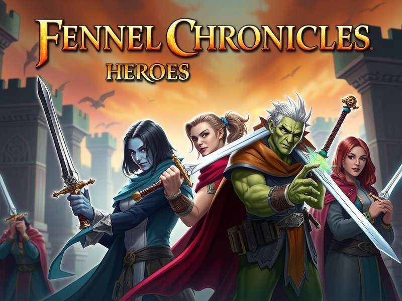 Fennel Chronicles Heroes game banner showing heroic characters